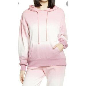 BP Oversized Hooded Sweatshirt in Pink Dip Dye hoodie sweater